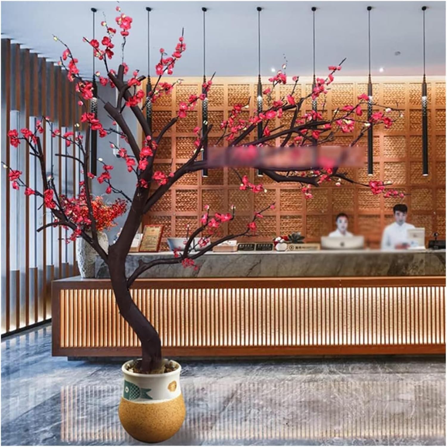 Rutavm Artificial Plum Tree 49ft Wishing Tree Decor