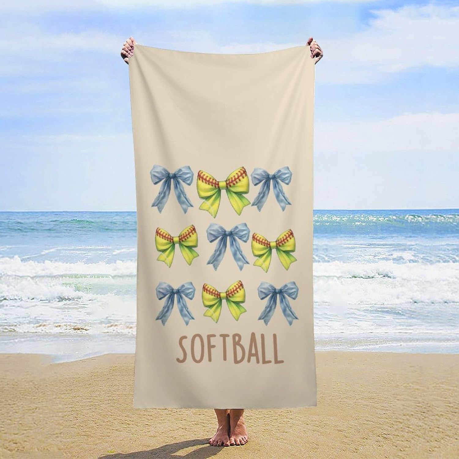 Soft Fluffy Oversized Beach Towel 32x64 Inch Microfiber