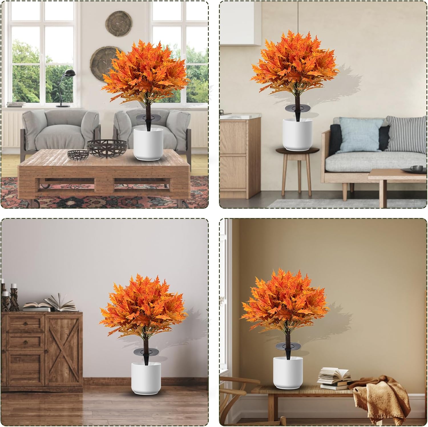 22 Artificial Maple Tree with Thorns 2-Piece Set