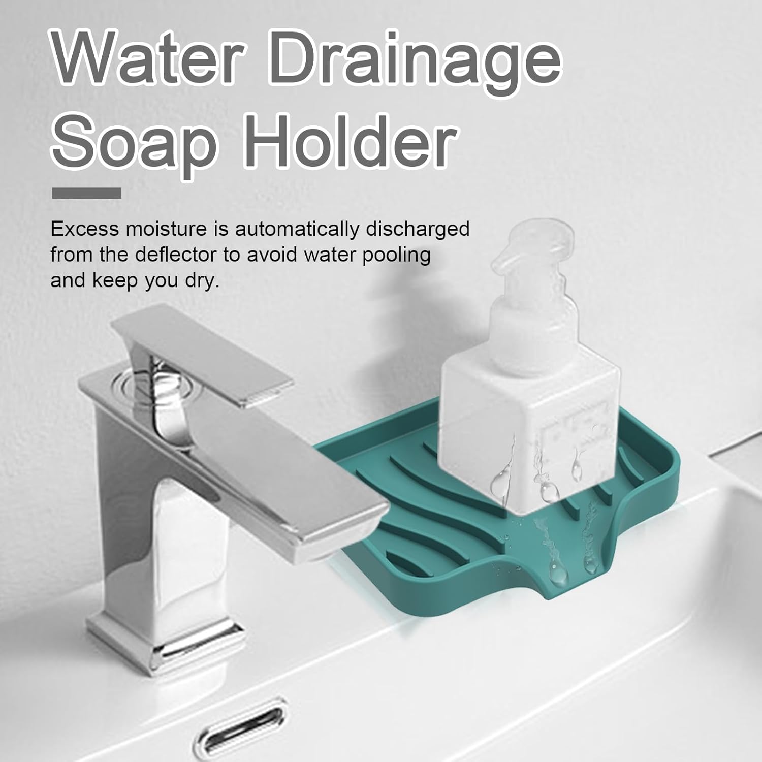 Curfair Soap Dish with Suction Cup and Quick-Dry Design