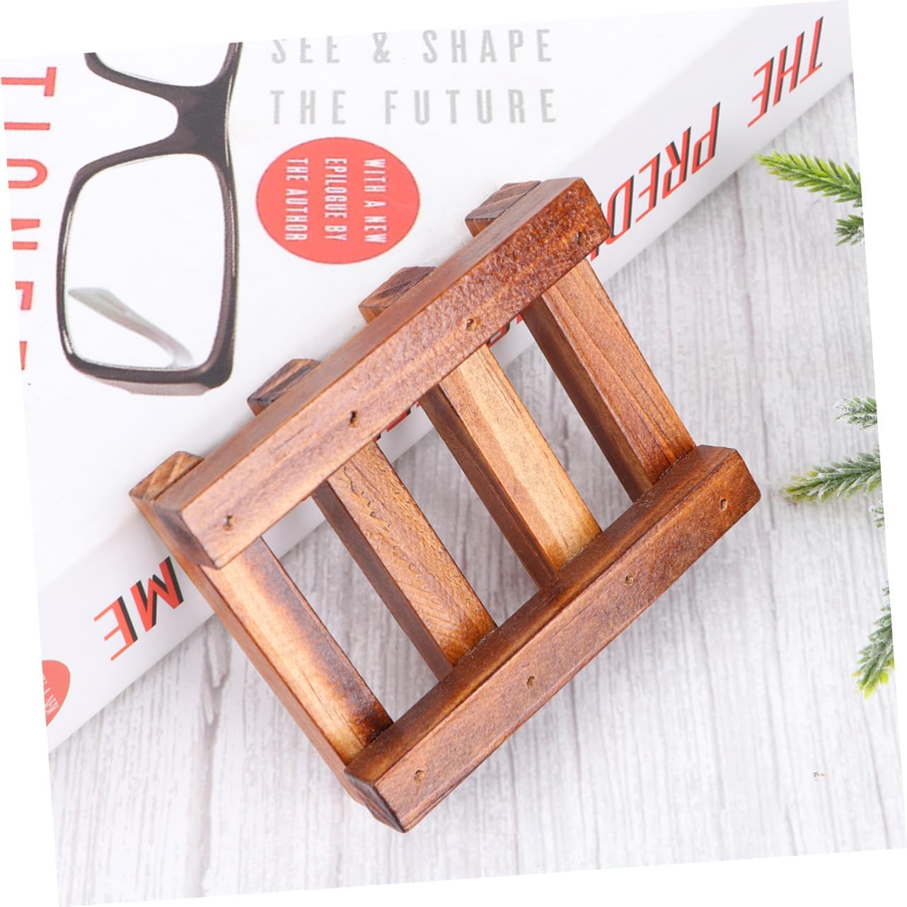PAMINGONO Creative Retro Wooden Soap Holder