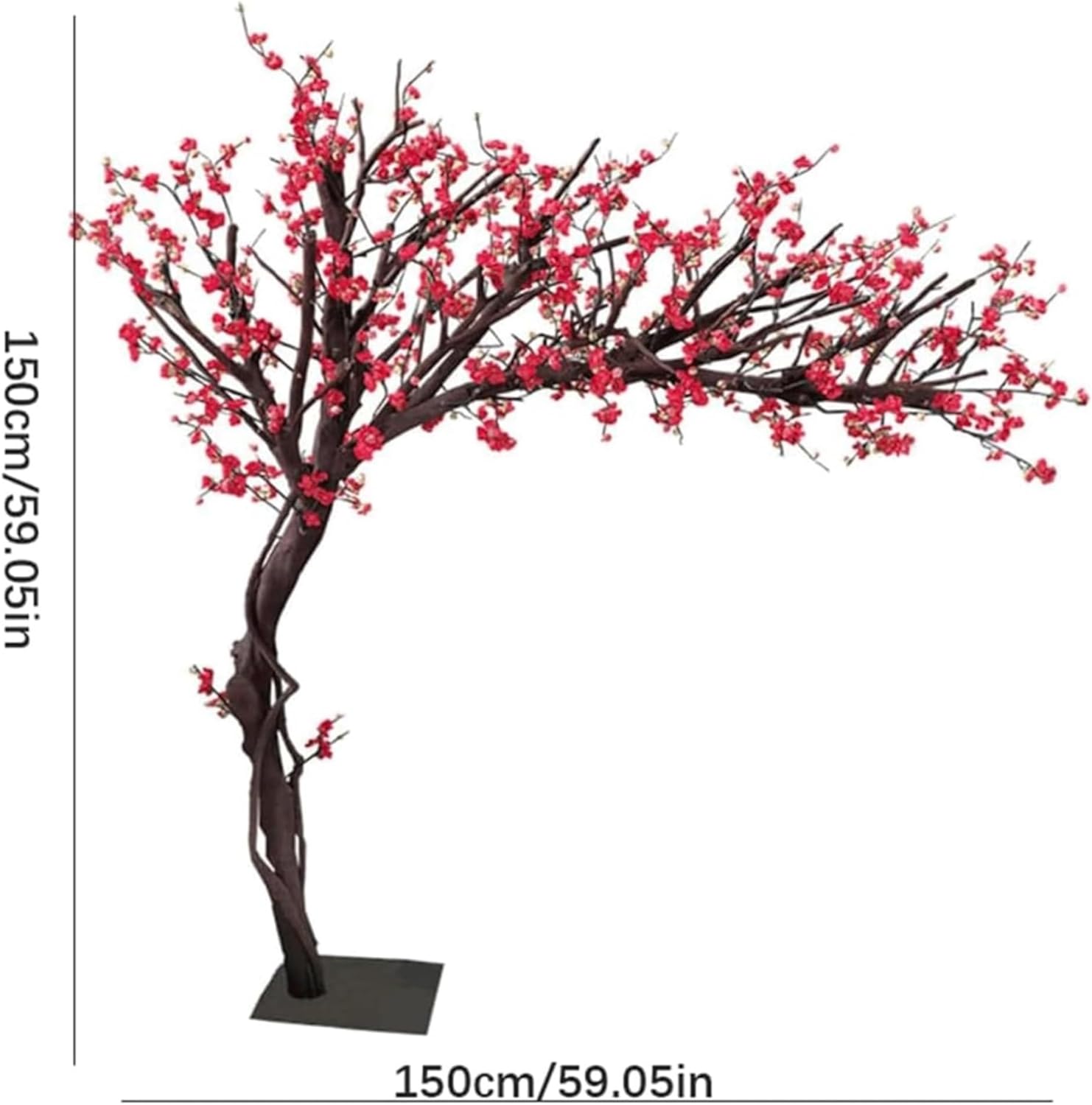 Rutavm Artificial Plum Tree 49ft Wishing Tree Decor