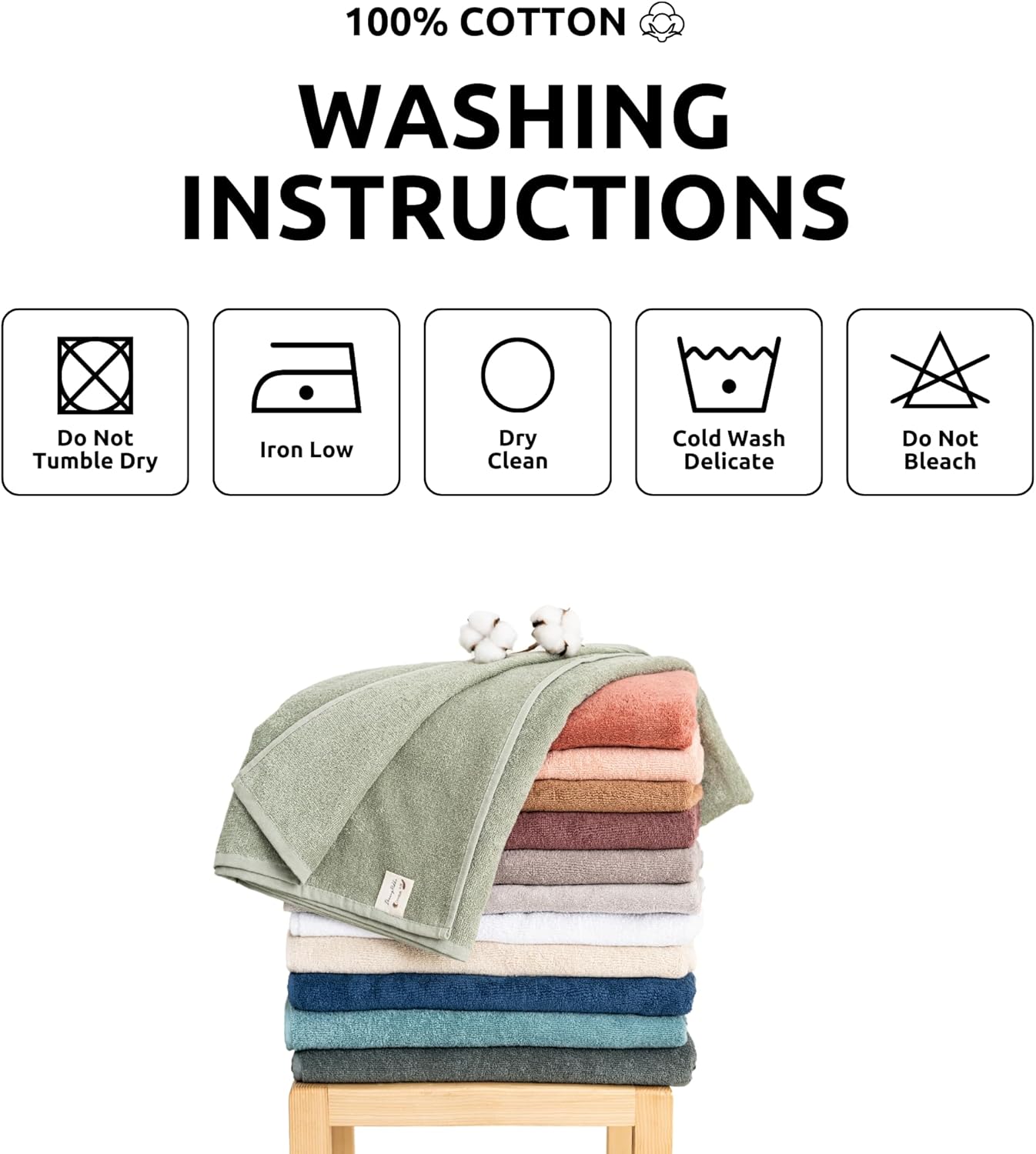 DREAMY RIKKA 6-Piece Turkish Towel Set with Coresoftair Technology