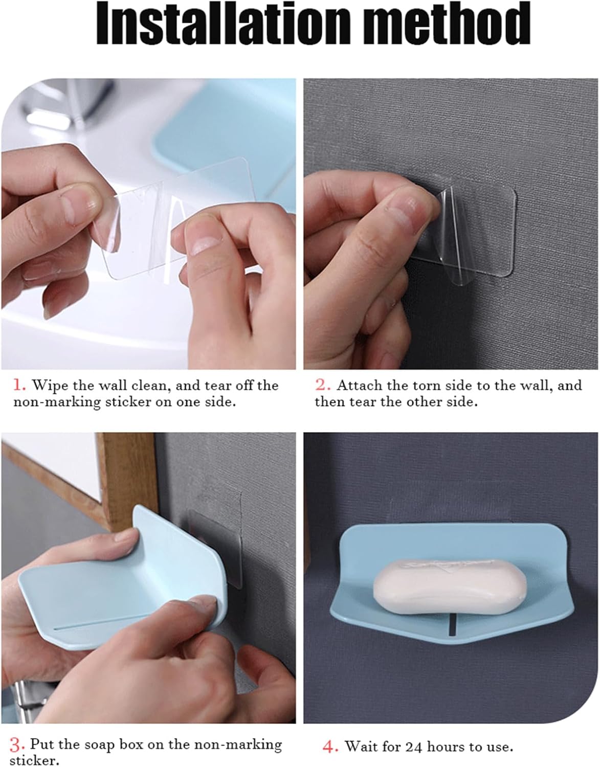 BECHOICEN Quick Drain Soap Holder for Shower and Kitchen 1