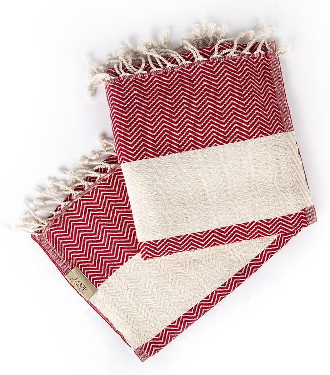 Loop Linen Large Cotton Beach Towel Soft Stylish