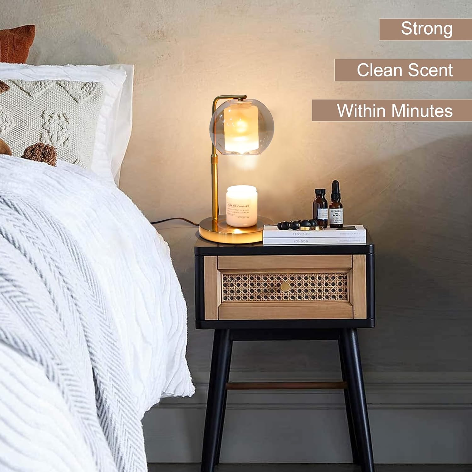 LUEUR Candle Warmer Lamp with Timer and 4 Brightness 1