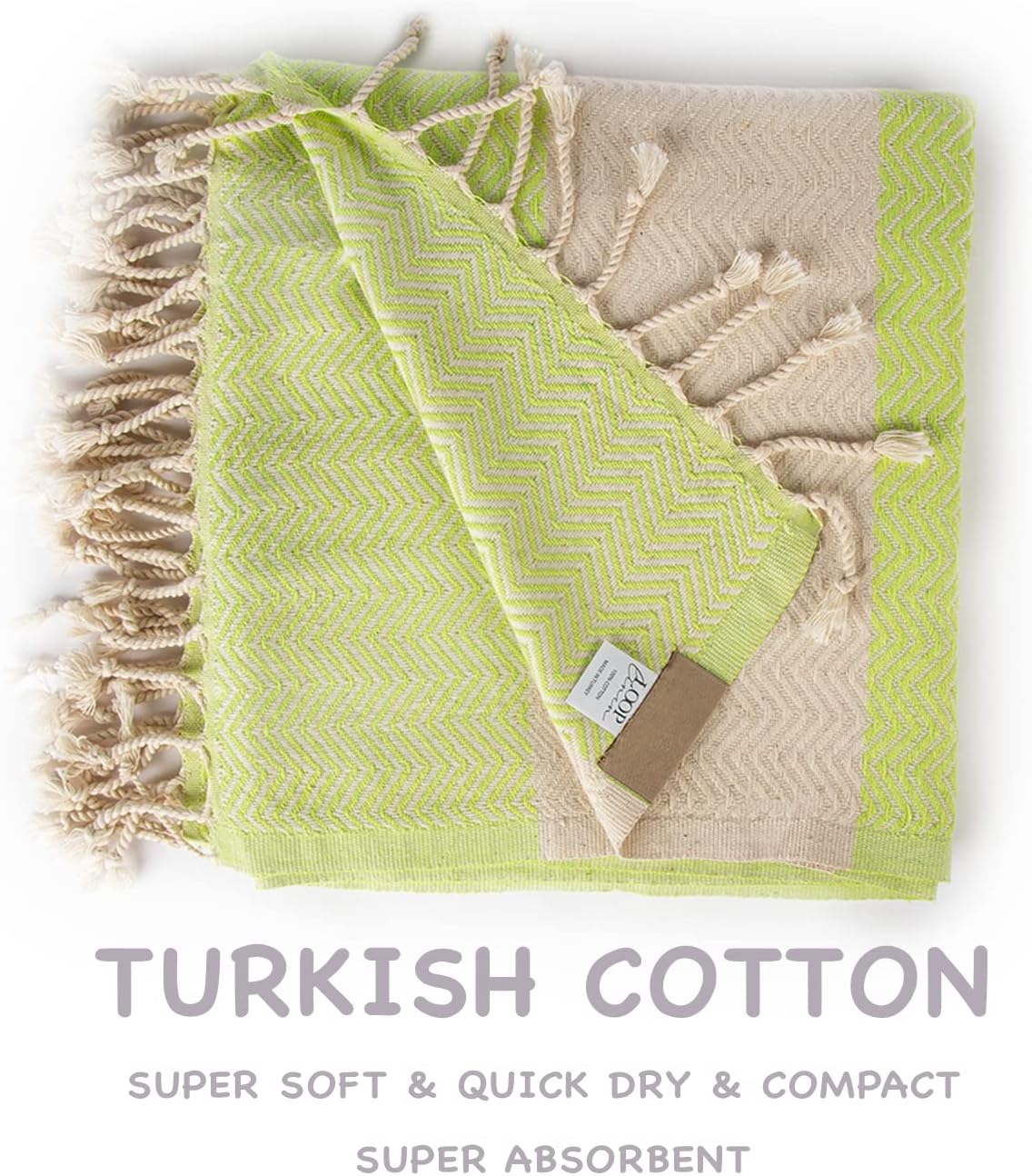 Loop Linen Cotton Beach Towel - Large Soft Stylish