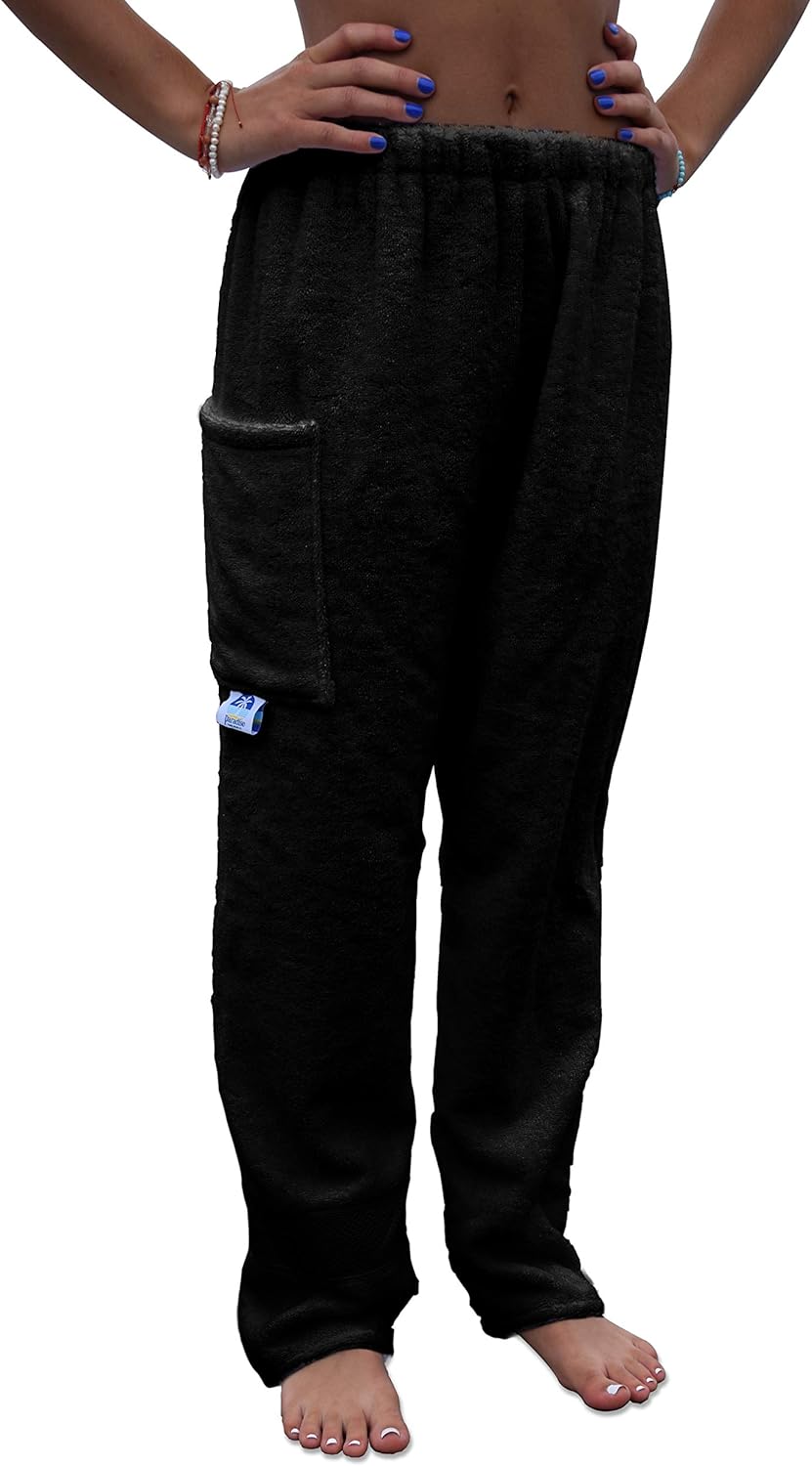 Co Towel Pants for Swimmers Black