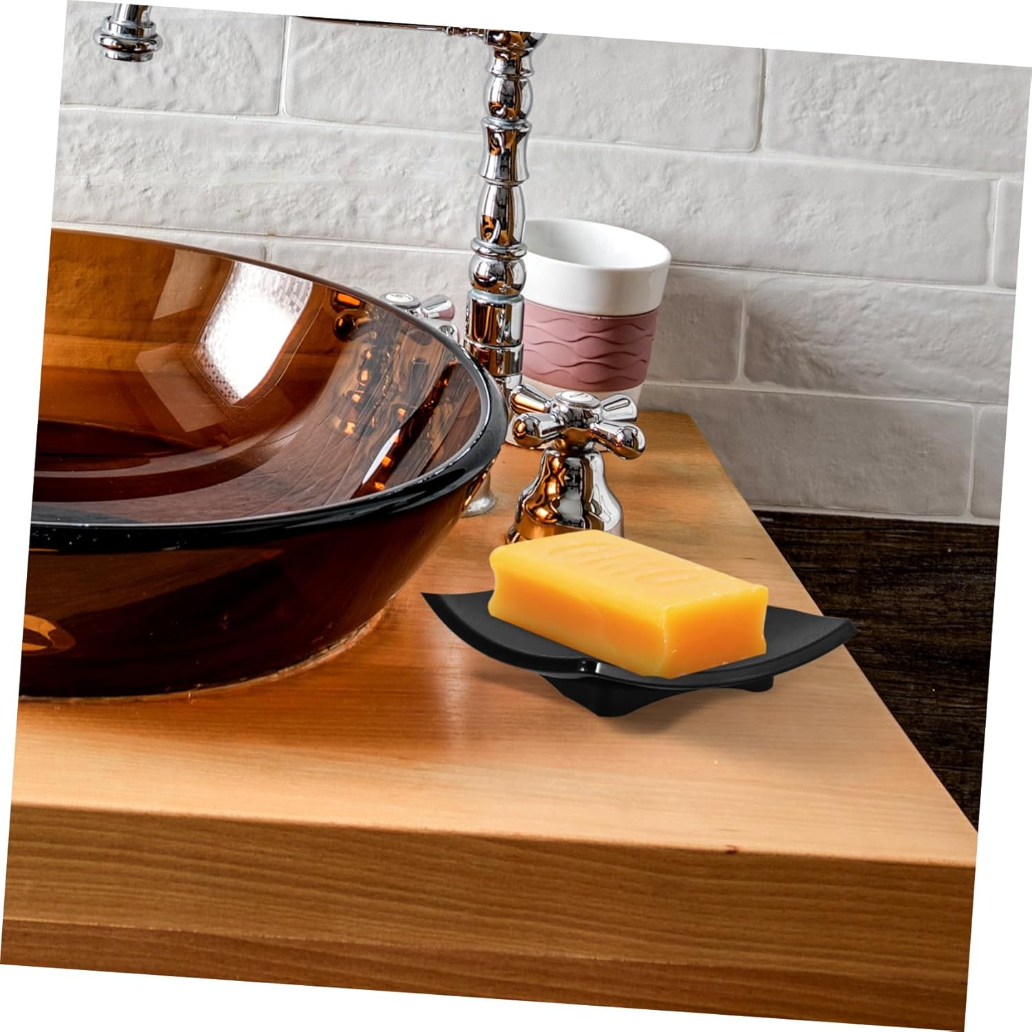 FONDOTIN Multi-Function Soap Holder for Bathroom and Kitchen