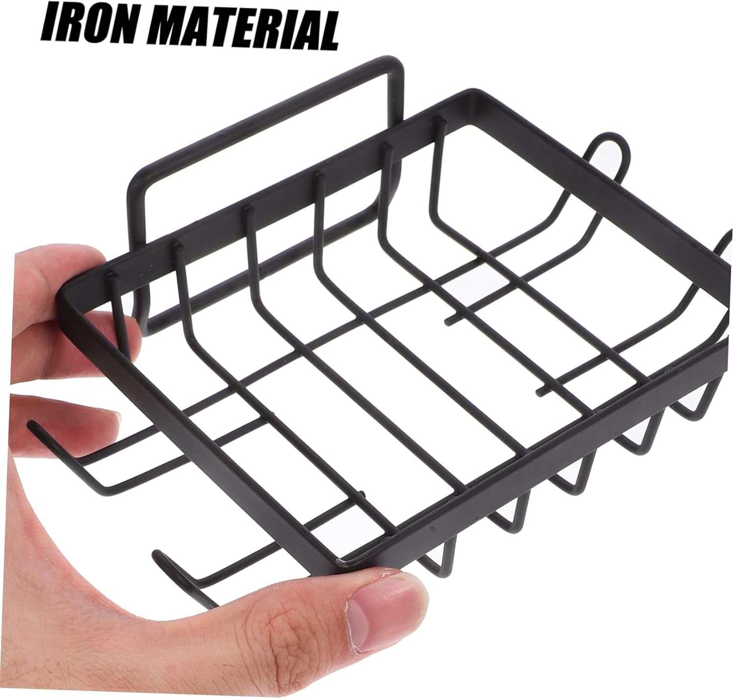 Yardenfun Wall Mounted Soap Holder Sturdy Drainage Design for Bathroom Kitchen