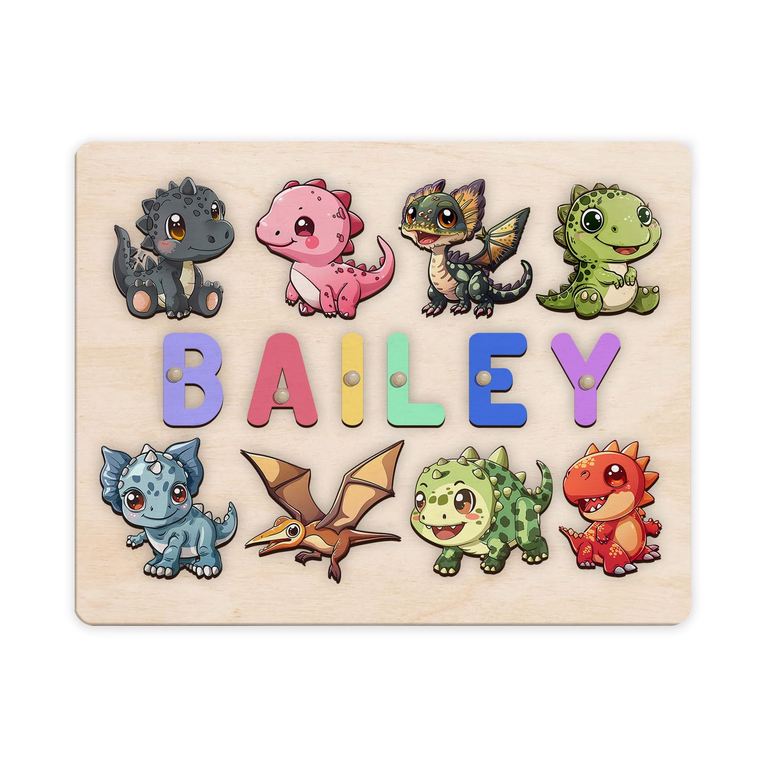 Personalized Wooden Name Puzzle Montessori Toy