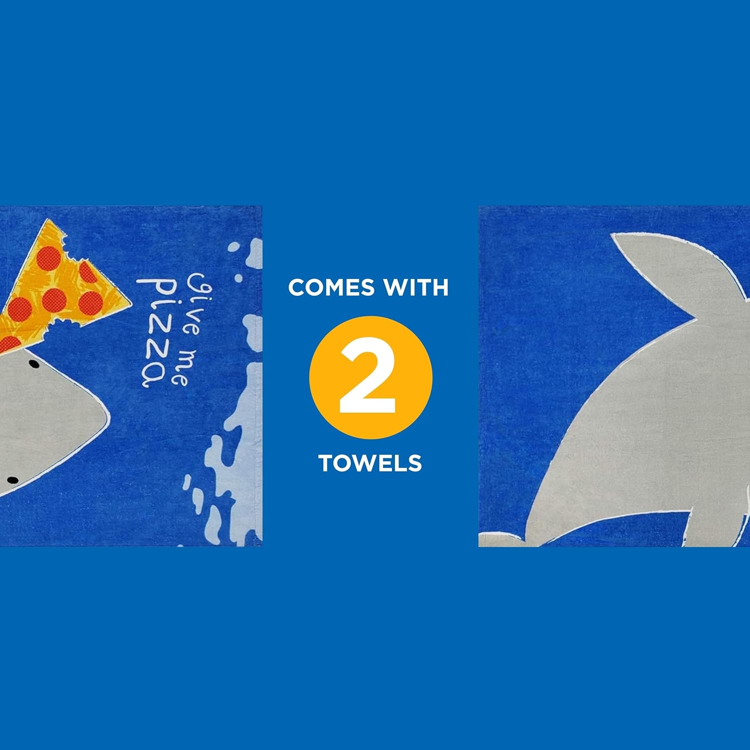 Ben Kaufman Printed Beach Towel Set - Shark Bite Pack of 2