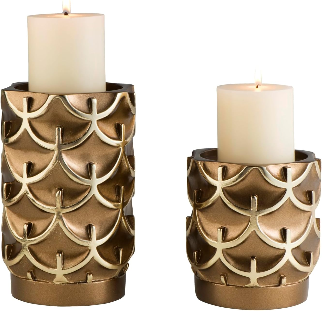 Strawberry Fairy Golden Owl Candle Holders