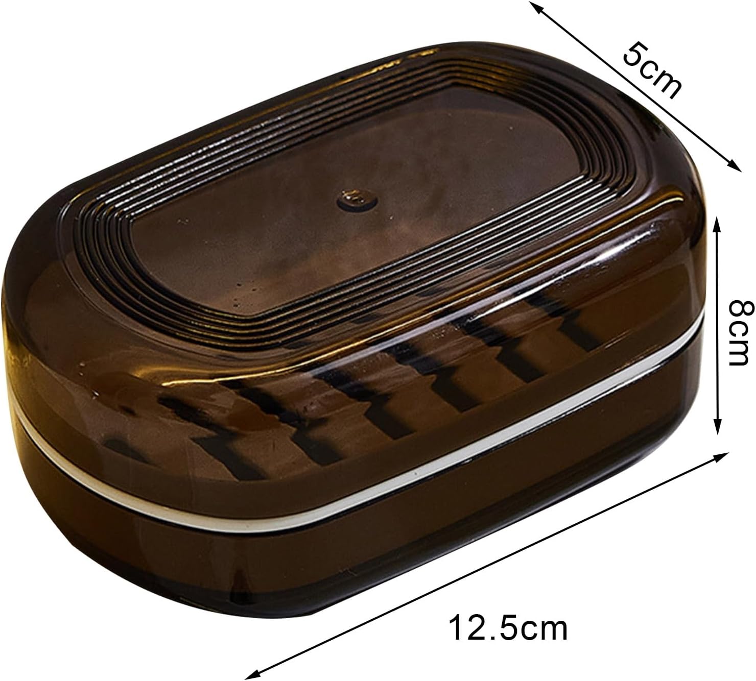 leasote Portable Soap Organizer with Drainage and Lid