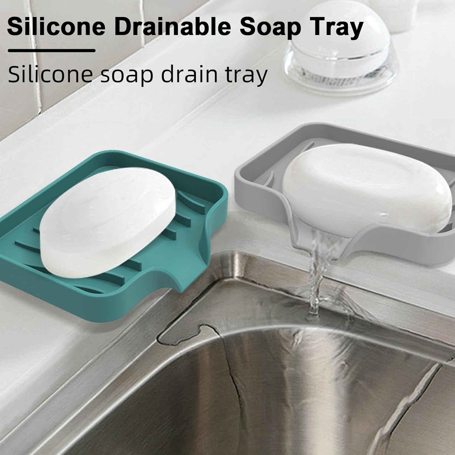Curfair Soap Dish with Suction Cup and Quick-Dry Design