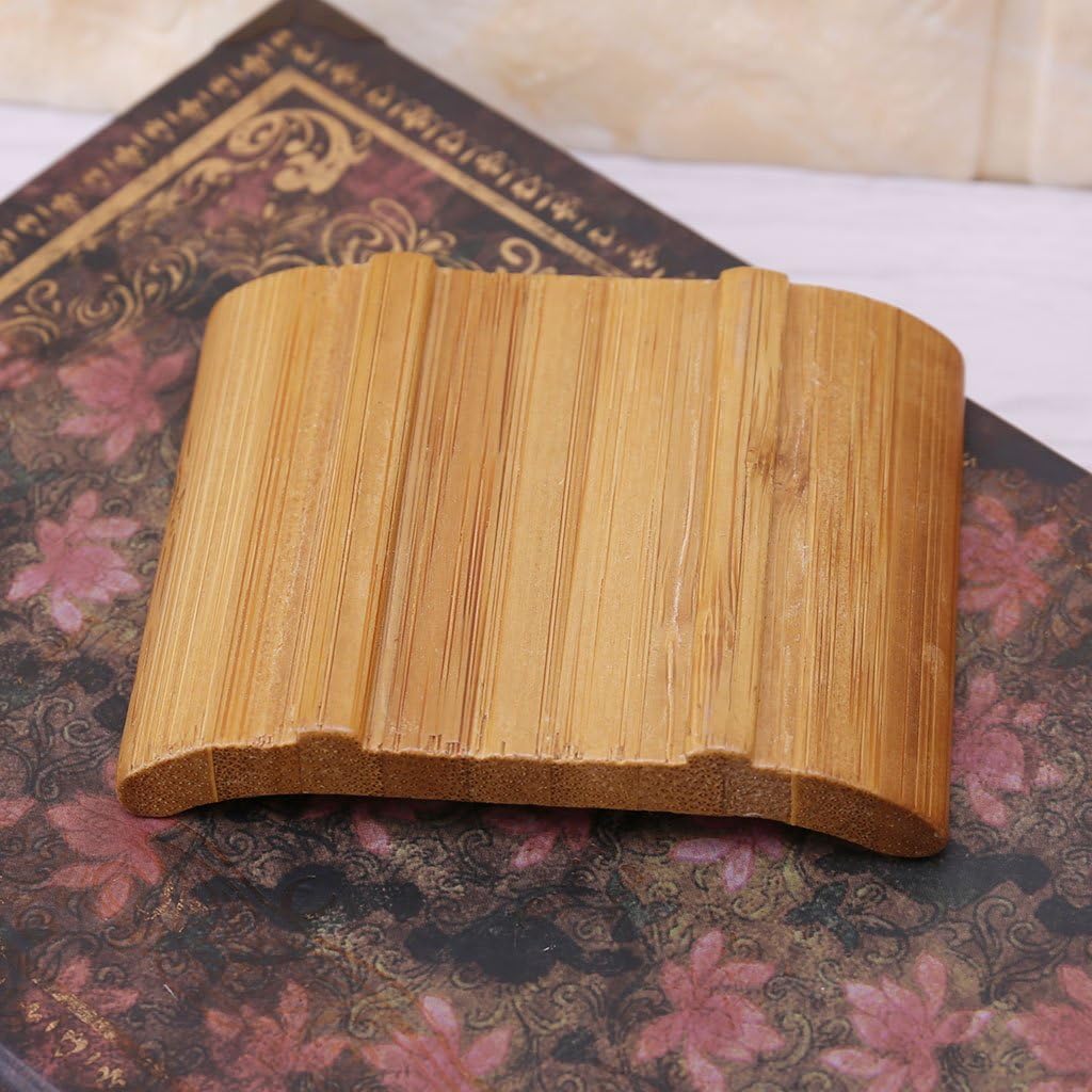 JUNNOTI Natural Soap Dish Tray Holder for Bathroom