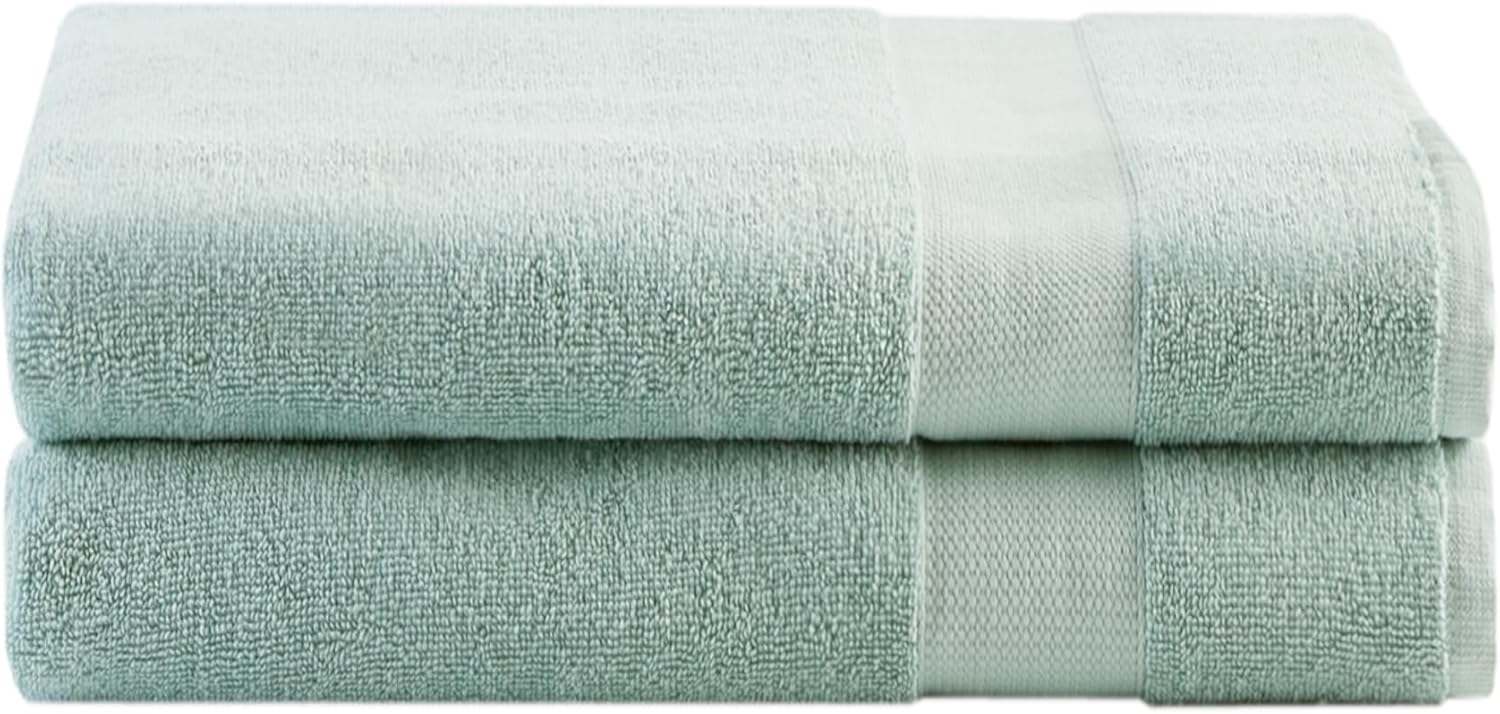 Comfort Spaces Turkish Bath Towel Set 35x70 Seafoam Green 1