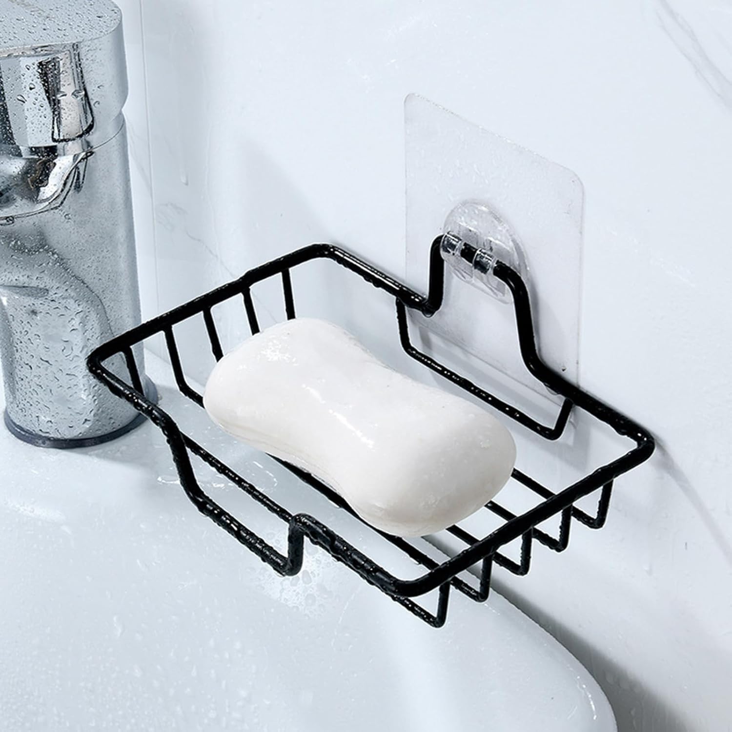 Stainless Steel Soap Holder with Drainage and Anti-Slip Design