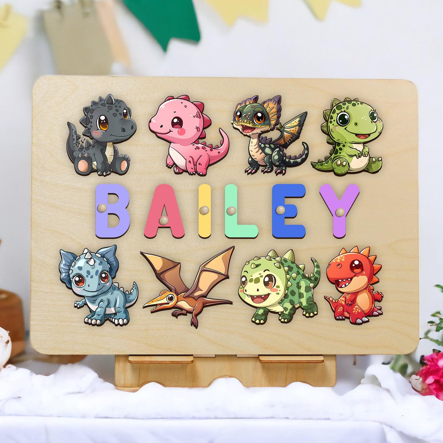 Personalized Wooden Name Puzzle Montessori Toy