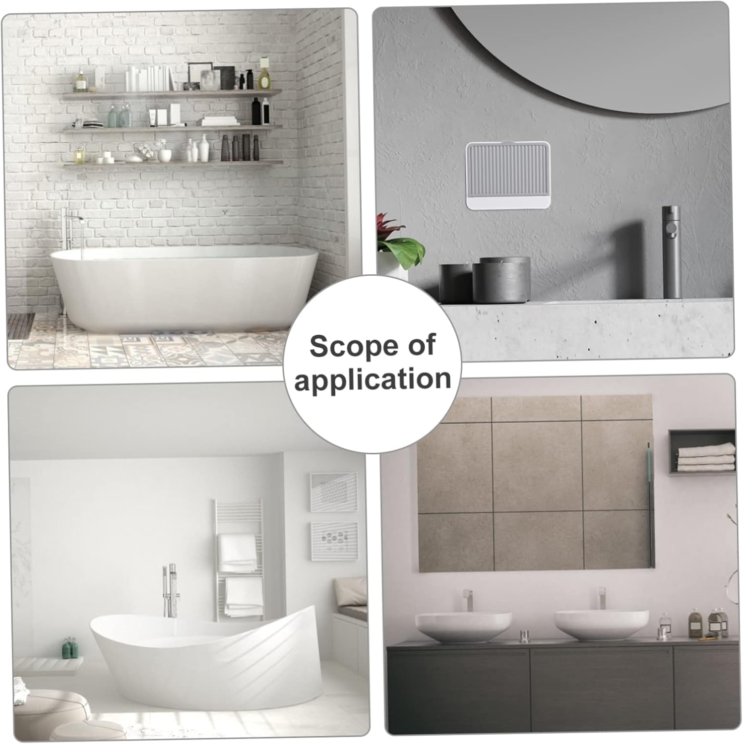 Modern Wall-Mounted Soap Dish with Hidden Storage Grey