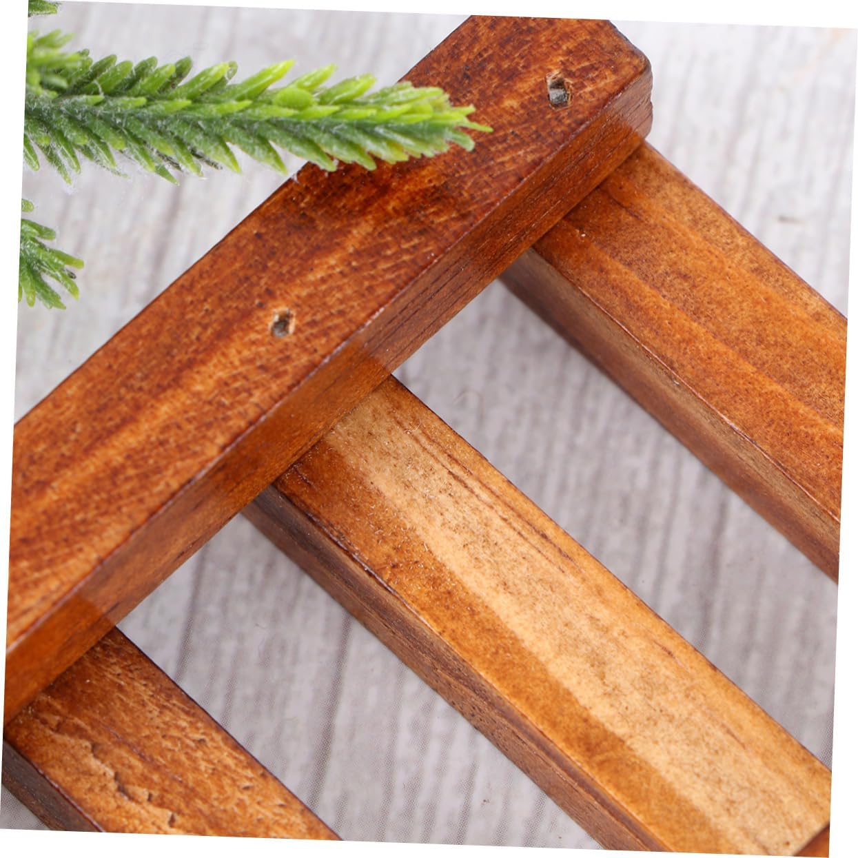 DRESSOOS Wooden Soap Holder Retro Design for Bathroom