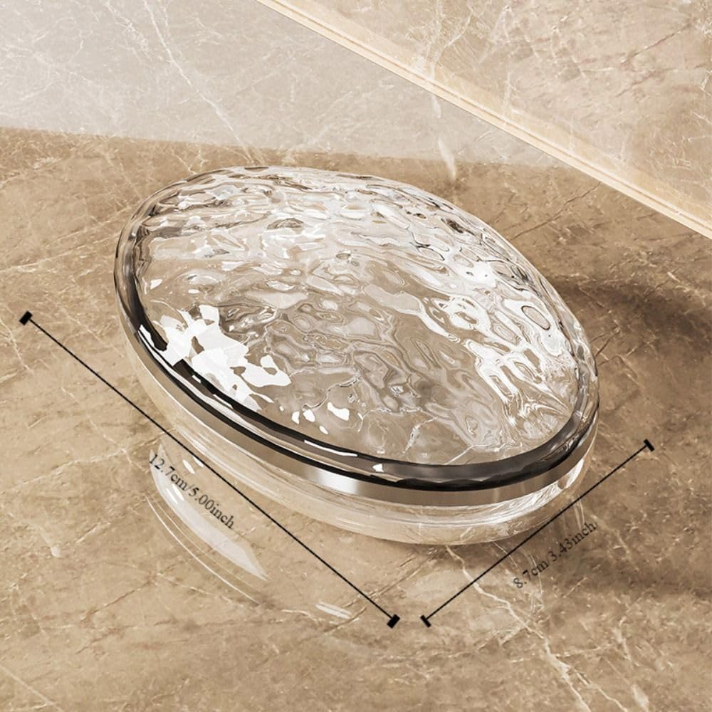 Durable Plastic Soap Box with Lid for Travel and Bathroom Use