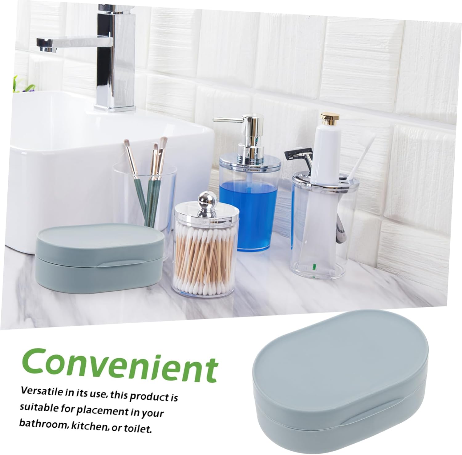 ABOOFAN Waterproof Soap Box with Lid for Home and Travel