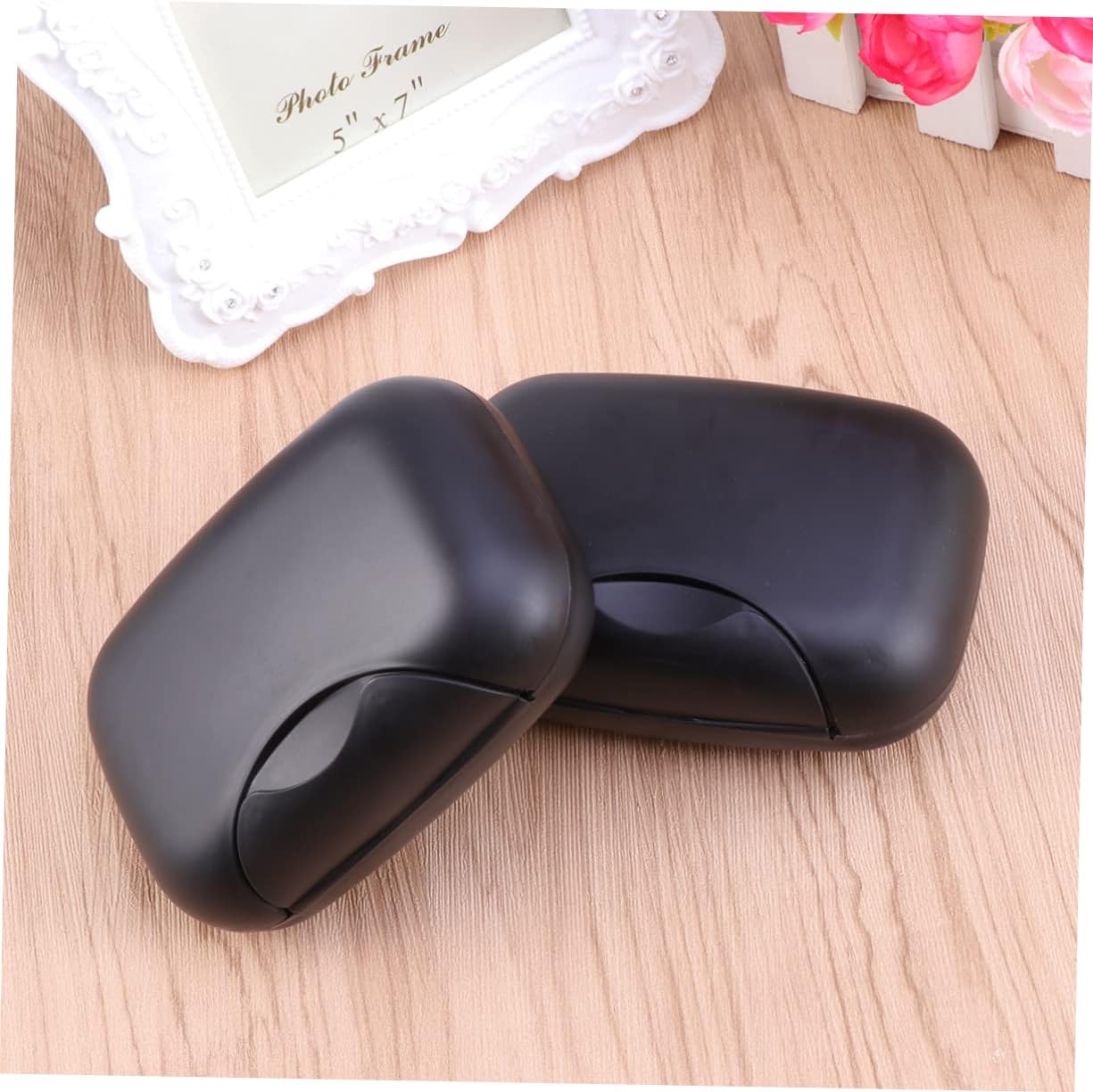 Cabilock Portable Soap Dish with Lock for Travel Hiking Camping Black