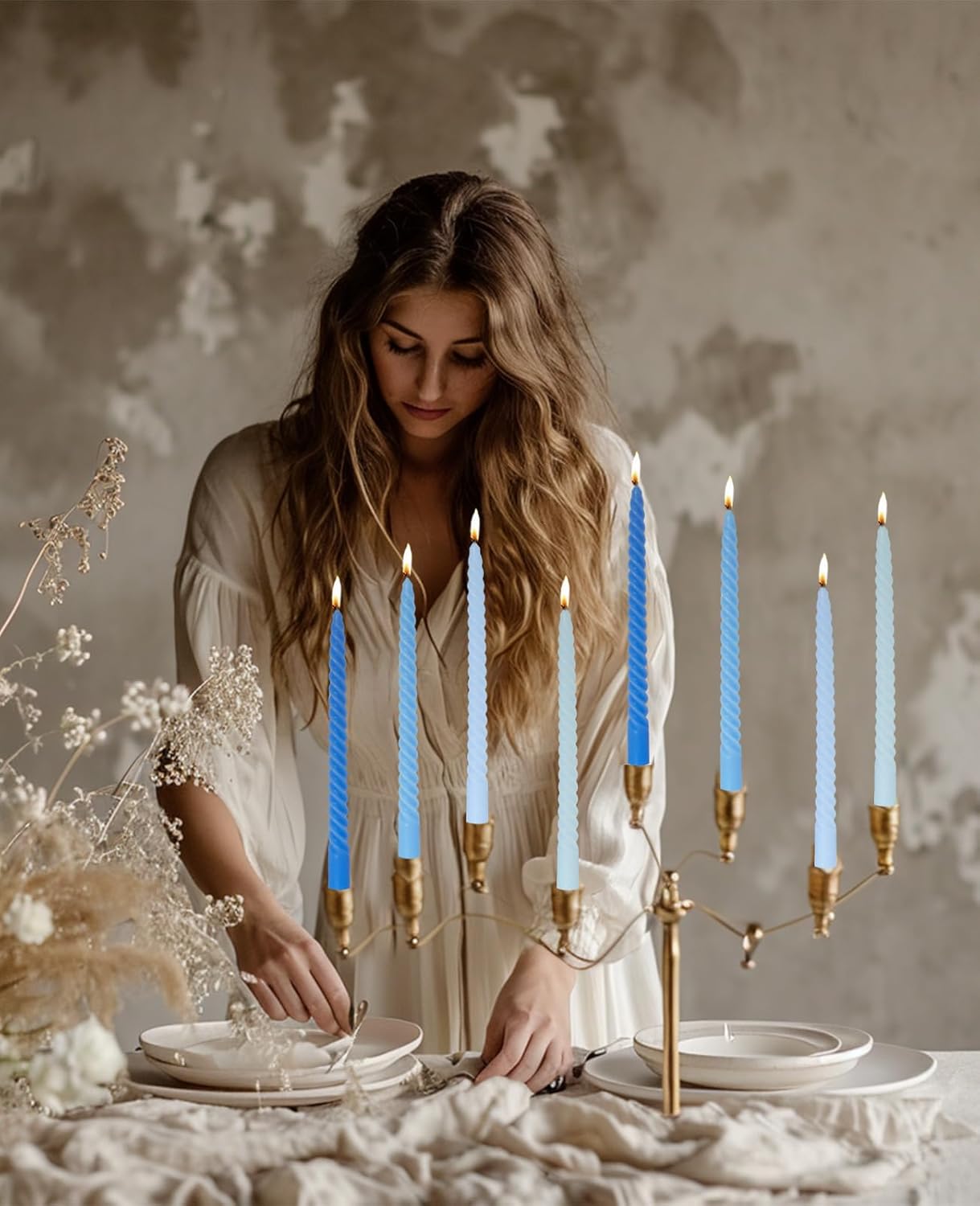 Ivory Tall Taper Candles 10inch 12 Pack E-Ivory