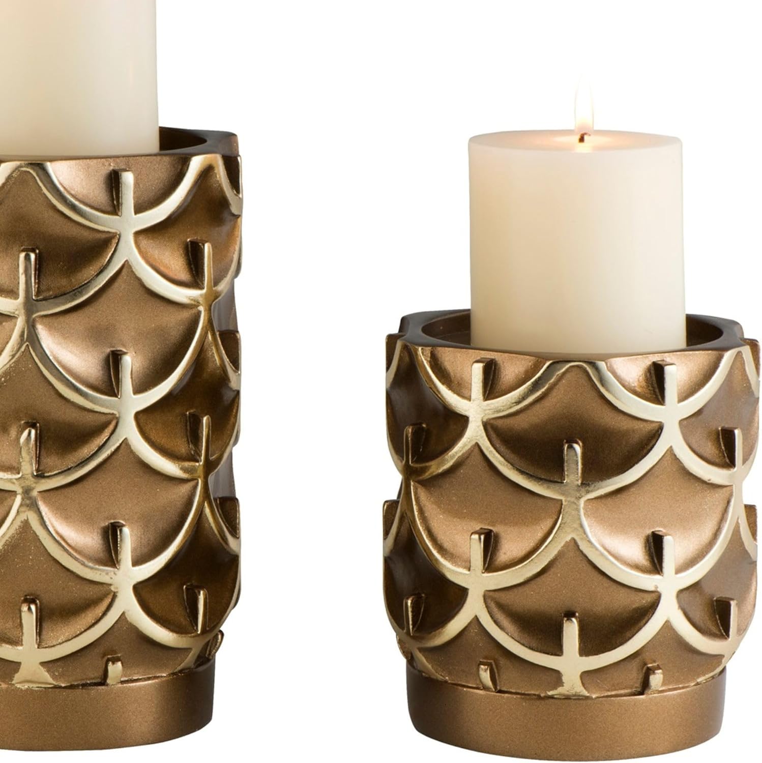 Strawberry Fairy Golden Owl Candle Holders