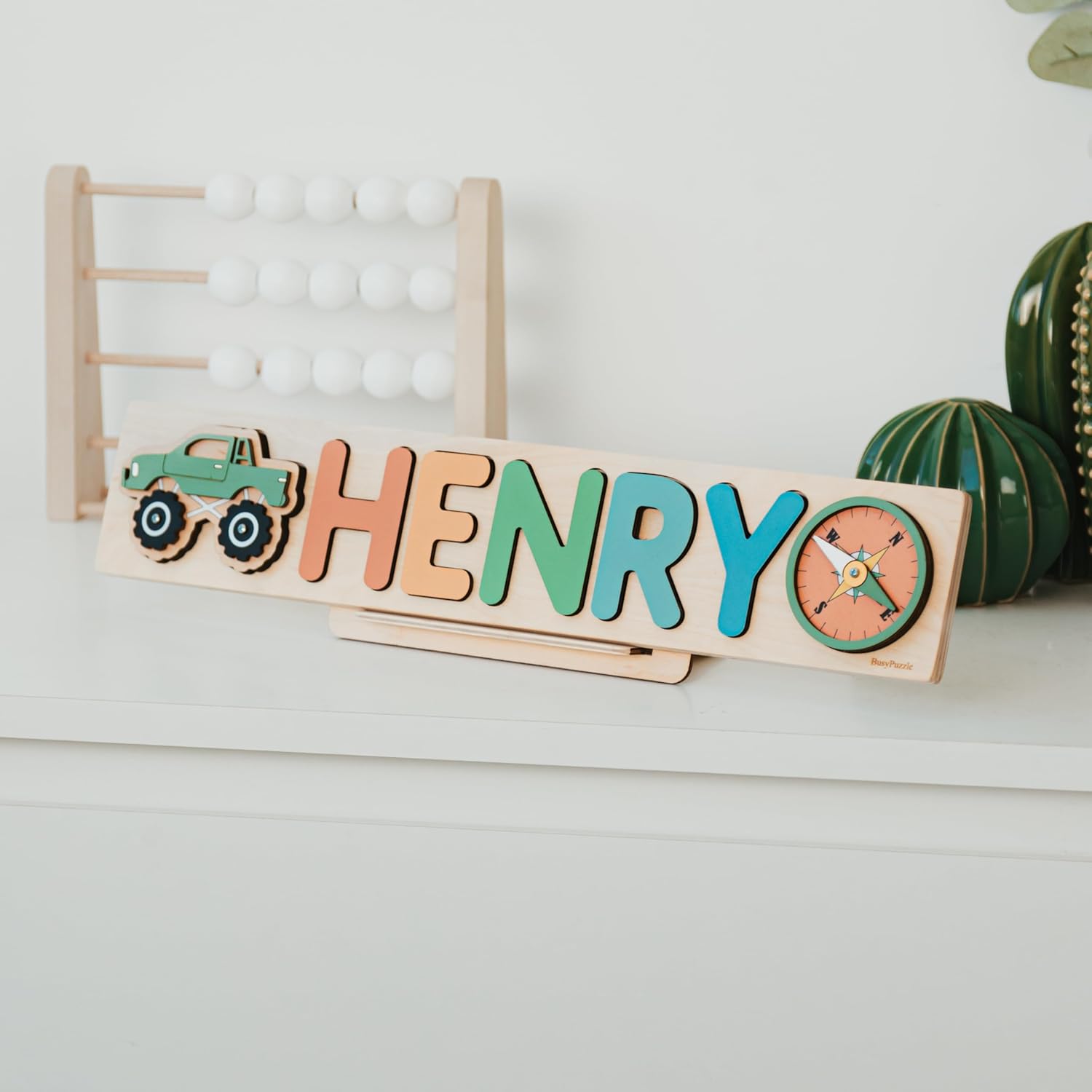 Personalized Wooden Name Puzzle for Kids 1