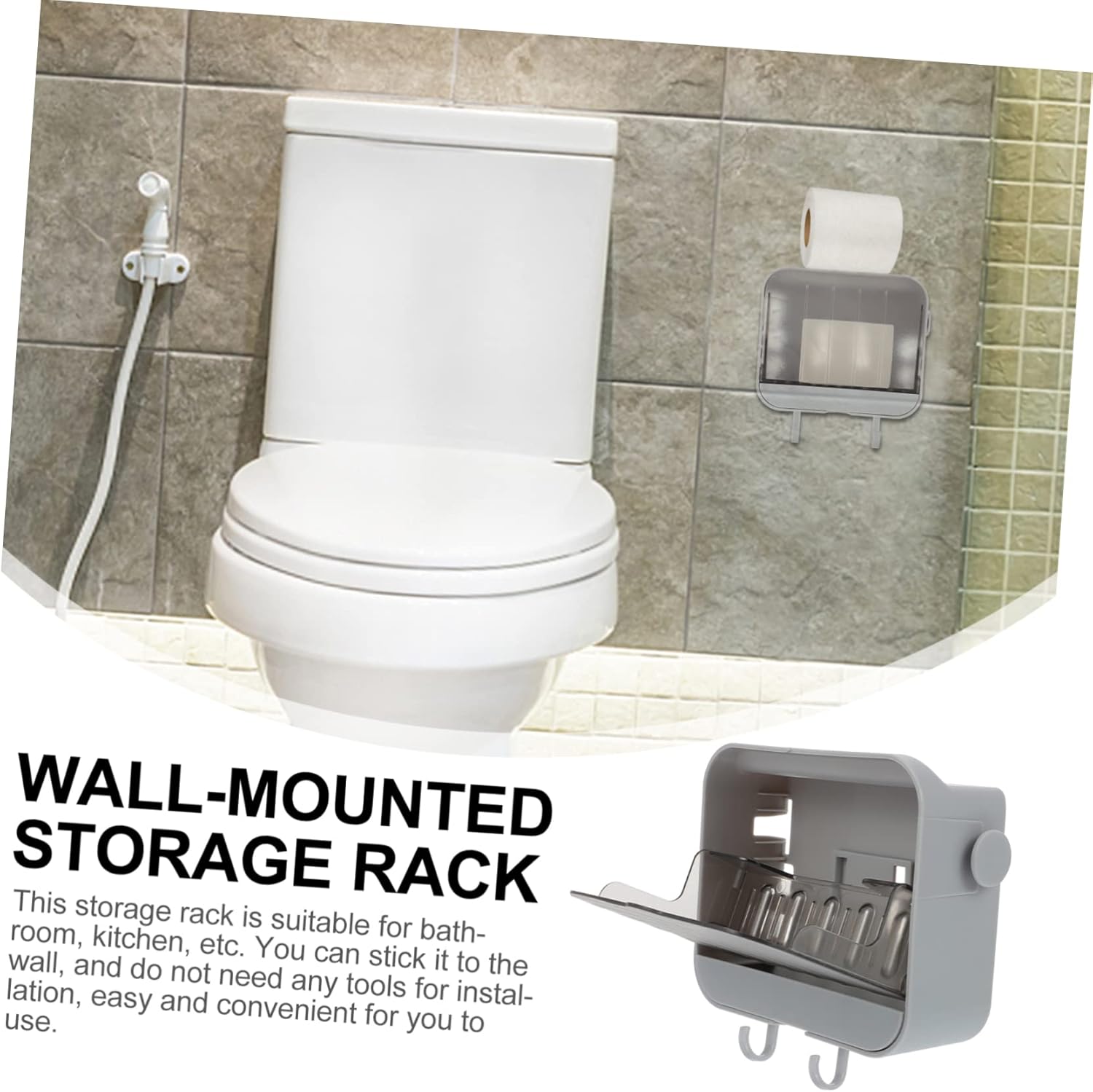 MAGICLULU Waterproof Wall-Mounted Soap Dish Holder