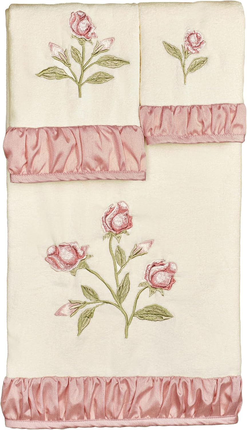 Touch of Class Blush Rose Bath Towel Set