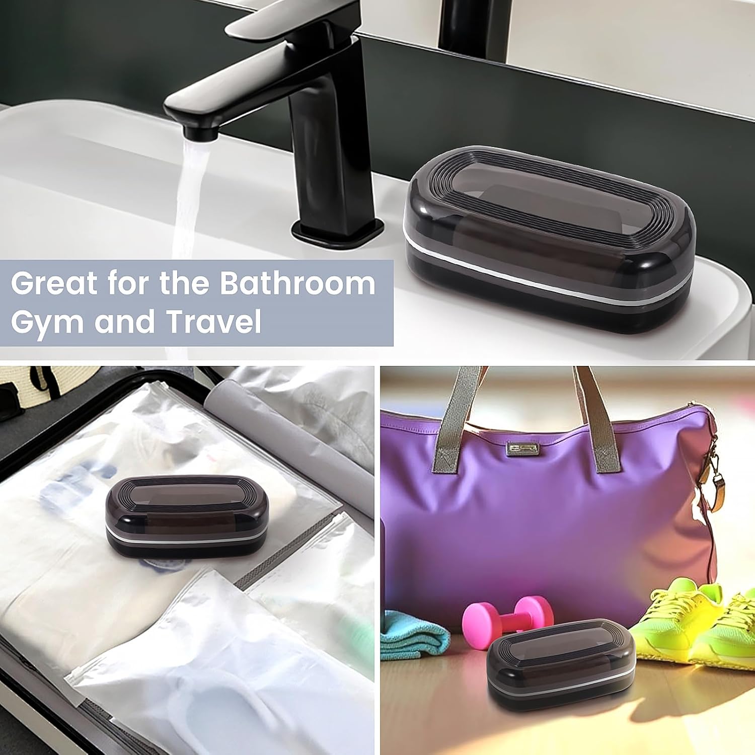 Bar Soap Travel Case with Lid and Drainage