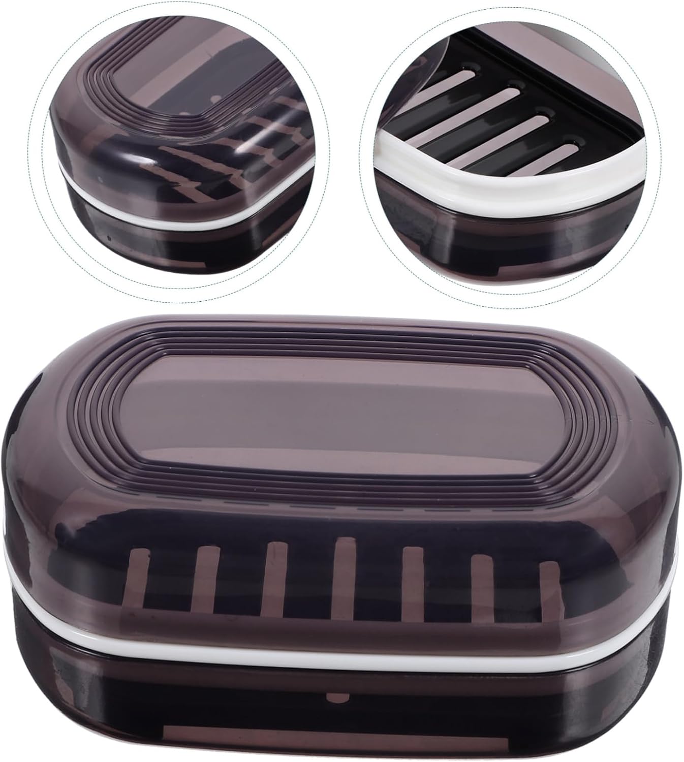 STOBAZA Leakproof Travel Soap Dish with Lid for Camping and Bathroom