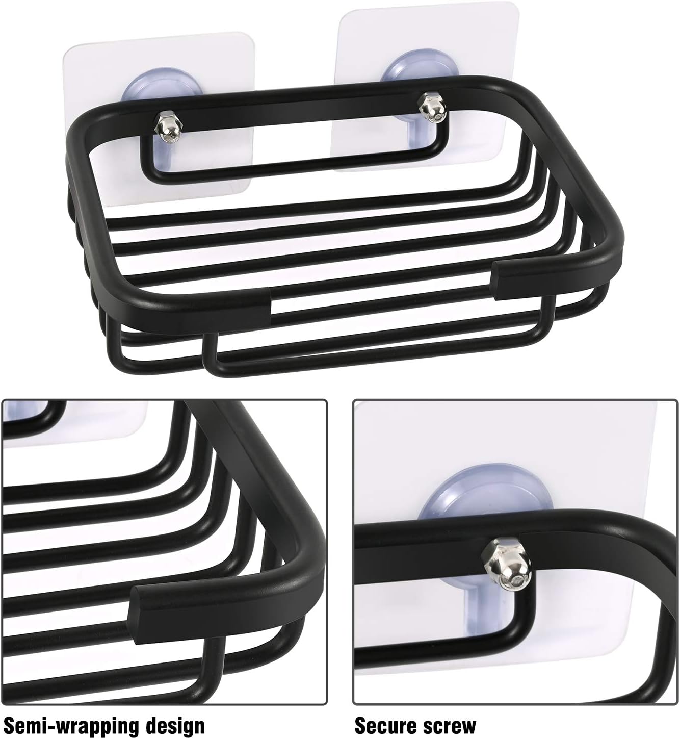 RONCHEN Premium Aluminum Soap Dish for Shower and Bathroom