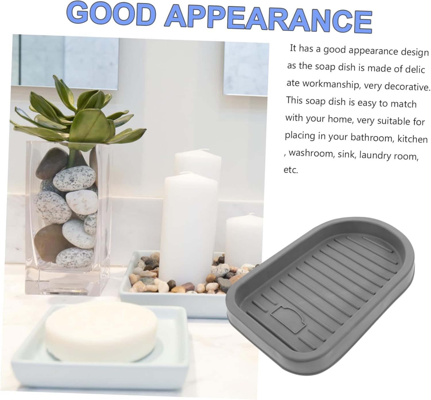 Alipis Soap Dish Holder for Bathroom Kitchen and Shower Use