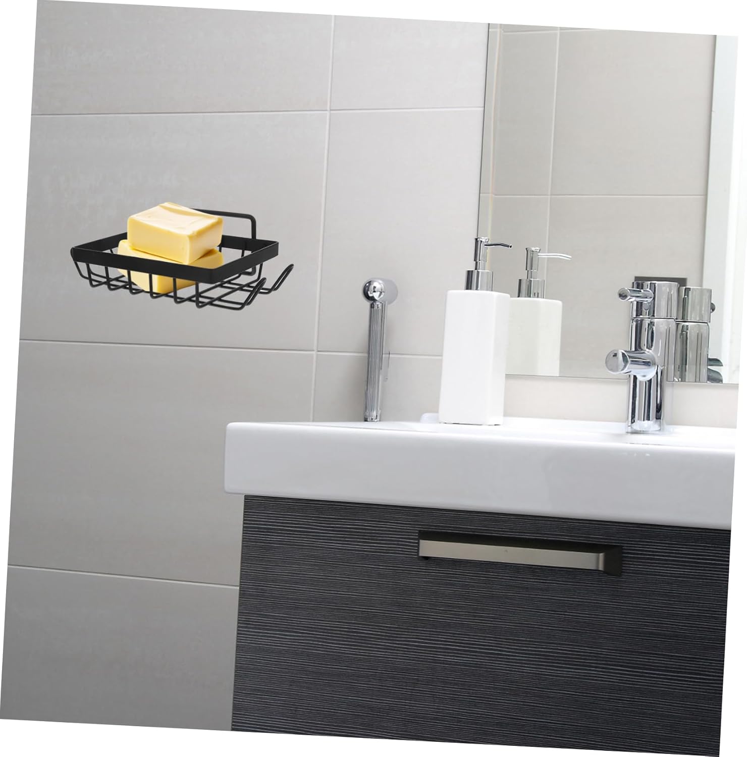 LIFKICH Wall Mounted Soap Dish - Rustproof and Self Draining