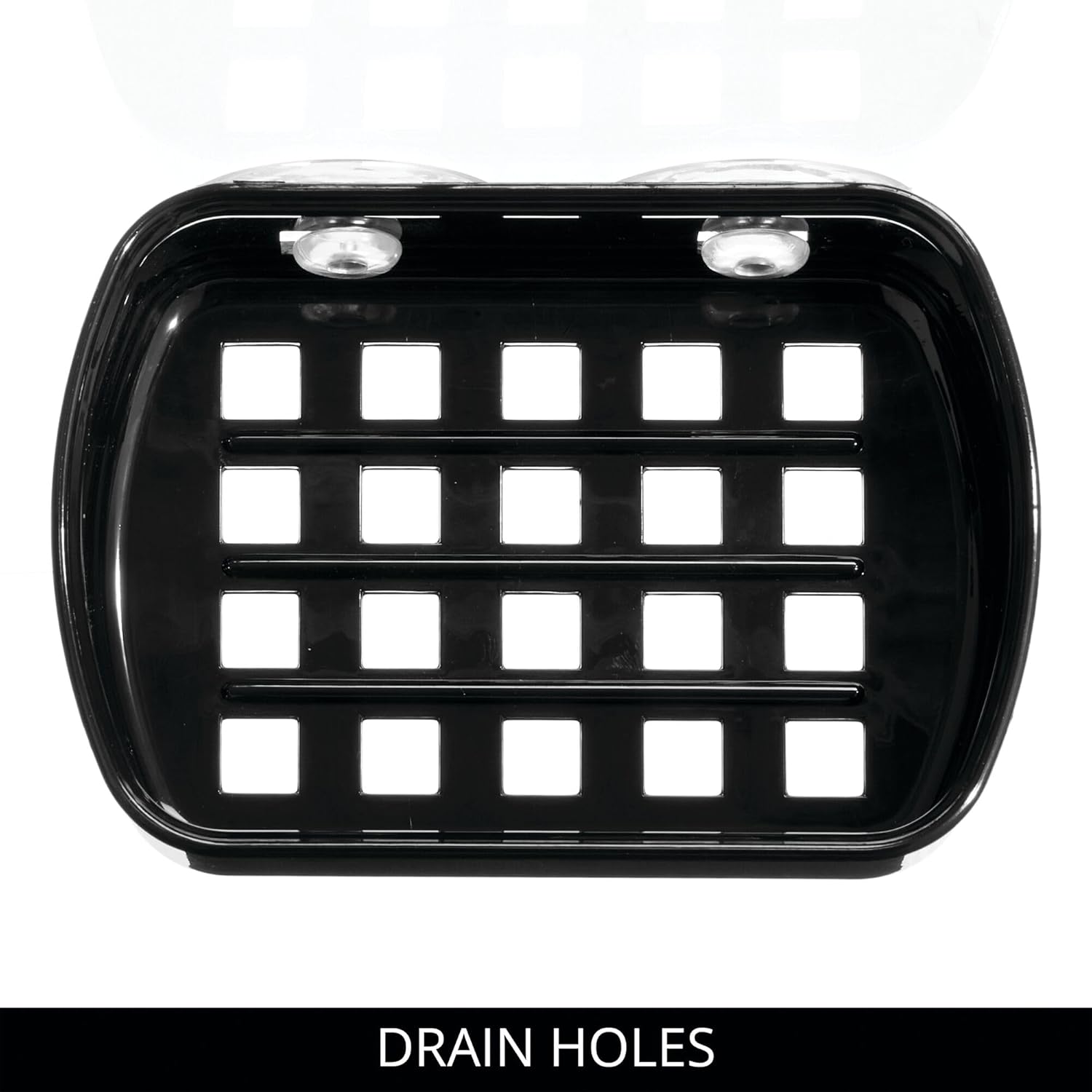 InterDesign Suction Cup Soap Dish - Black