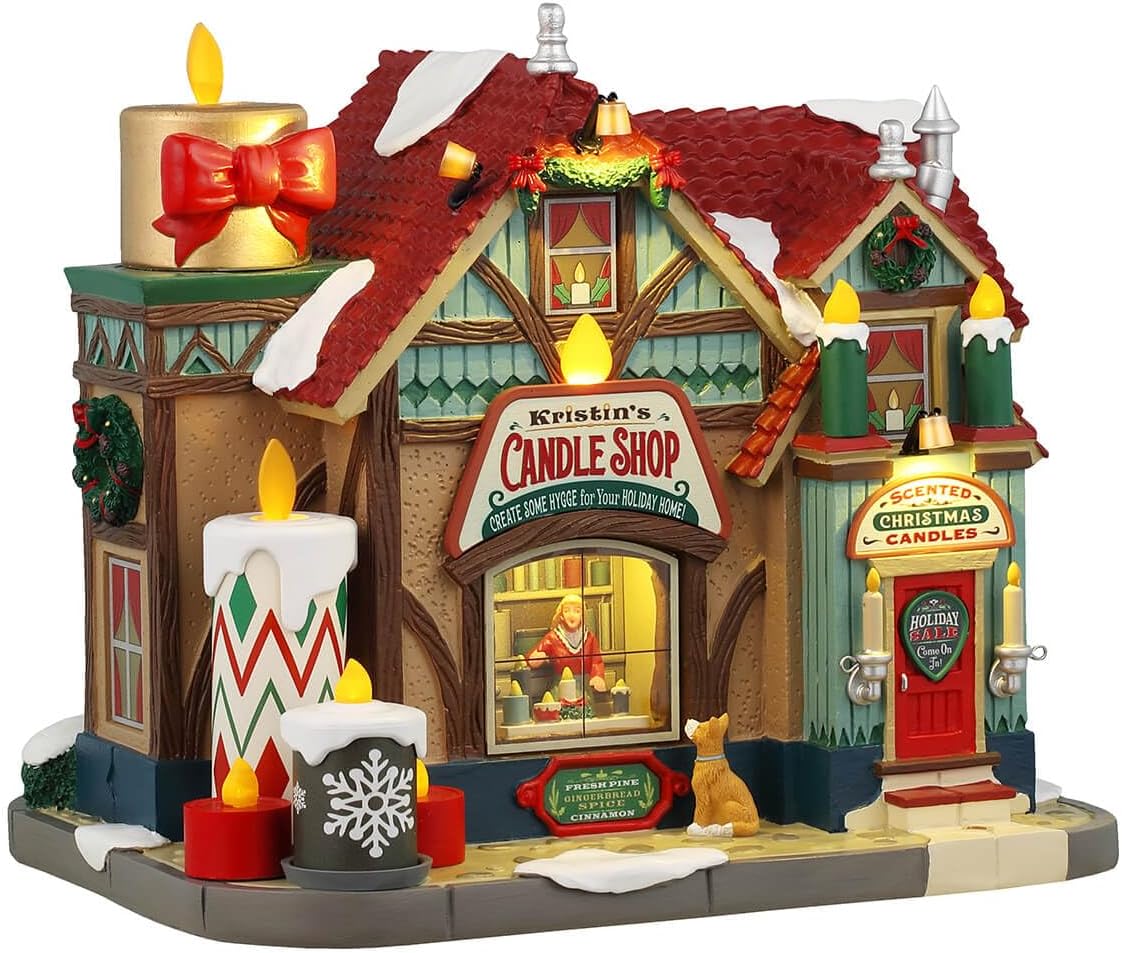 Lemax Kristins Candle Shop 45V Battery Operated 45222