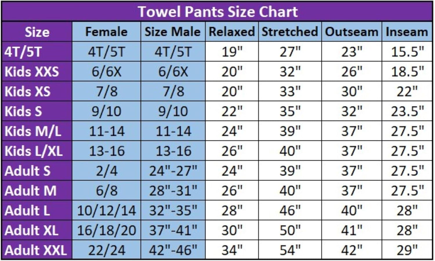 Co Towel Pants for Swimmers Black