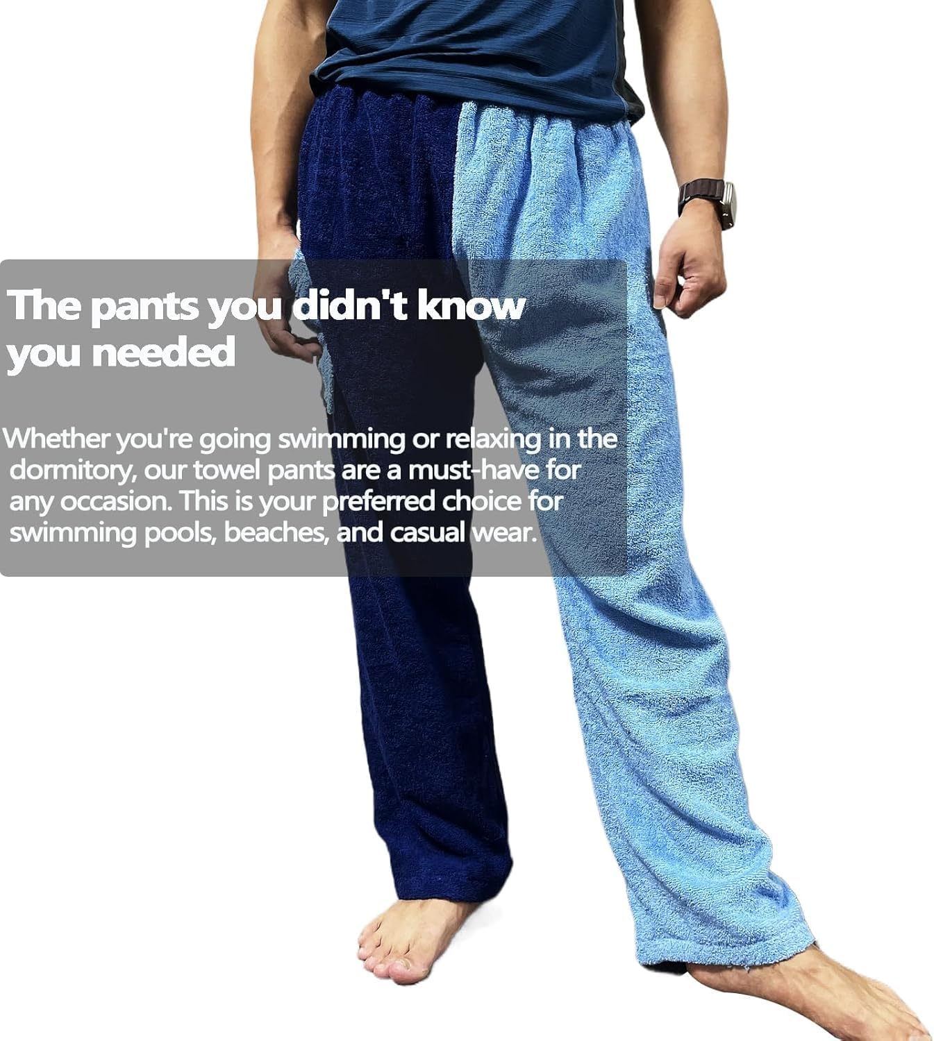Fawyn Cotton Terry Towel Pants for Swimmers 1