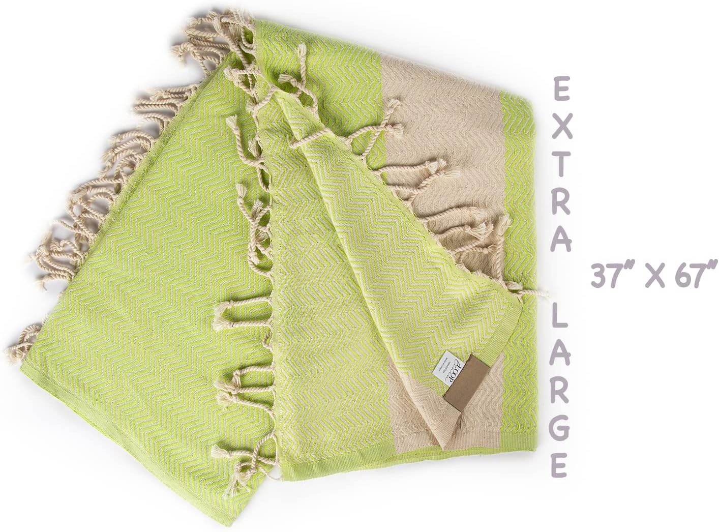 Loop Linen Cotton Beach Towel - Large Soft Stylish