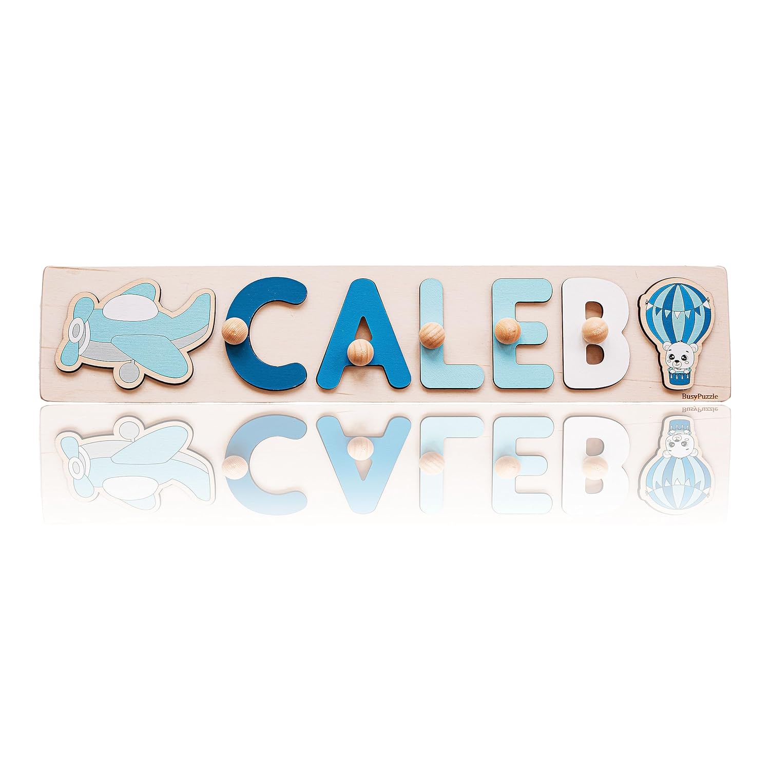 Personalized Wooden Name Puzzle With Pegs