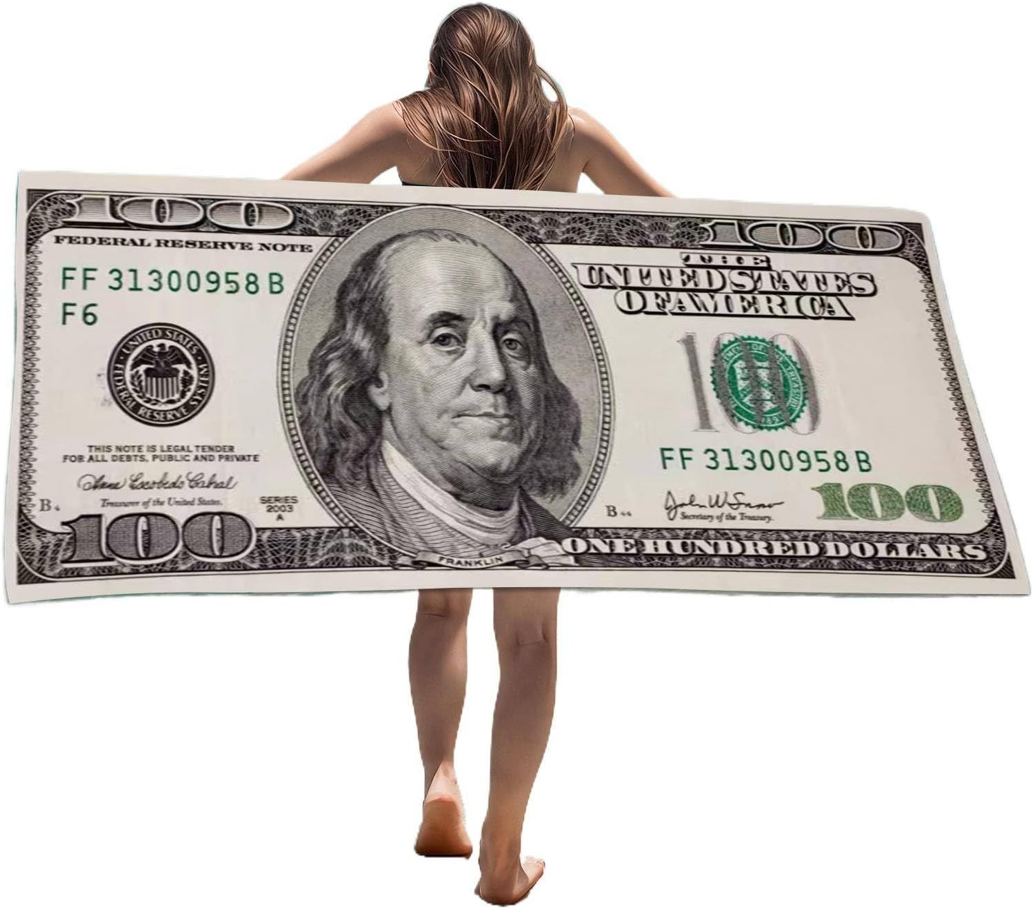 Meeting Love Dollar Beach Towel 70x140cm