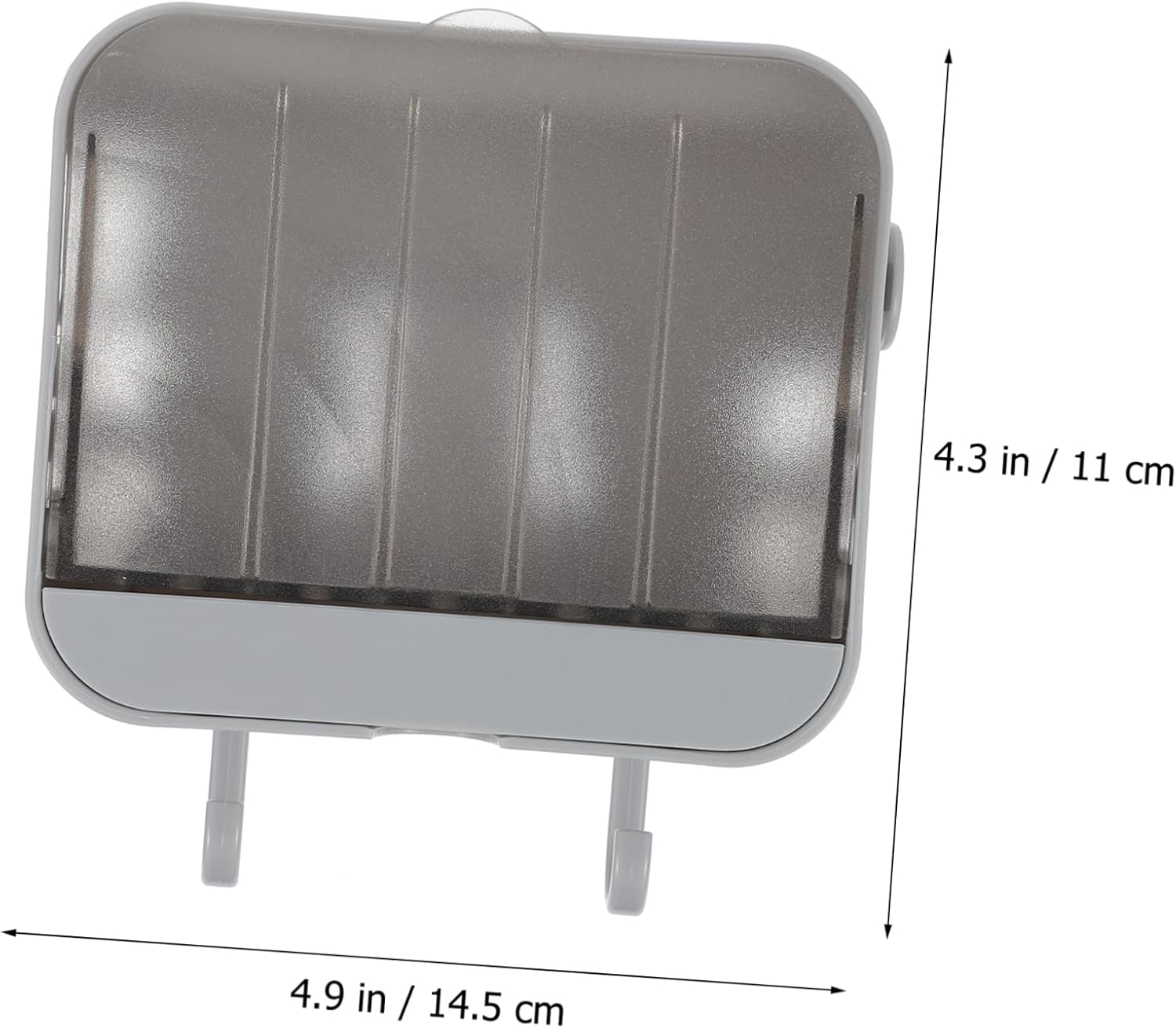 Zerodeko 2 Hooks Wall-Mounted Soap Dish 1