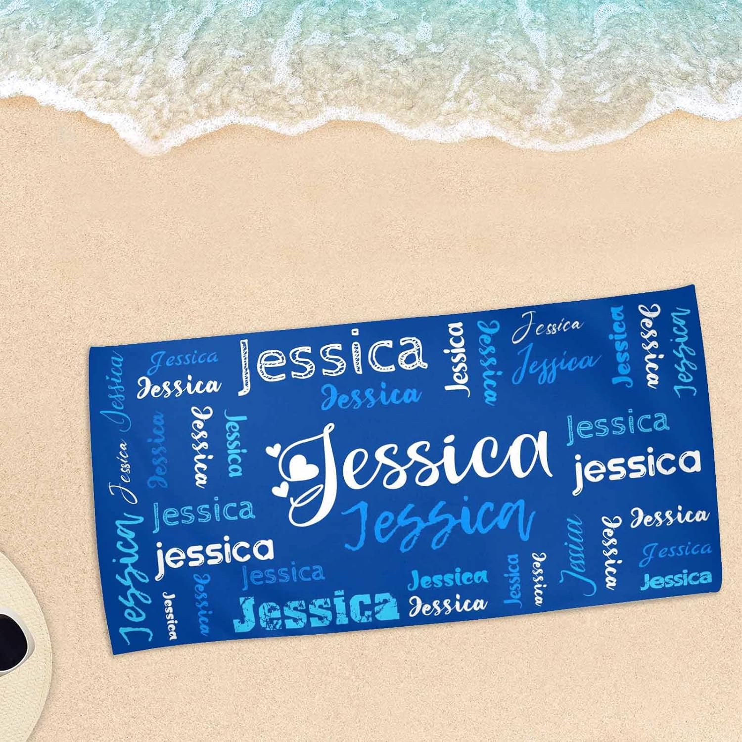 Artsadd Personalized Beach Towel with Name