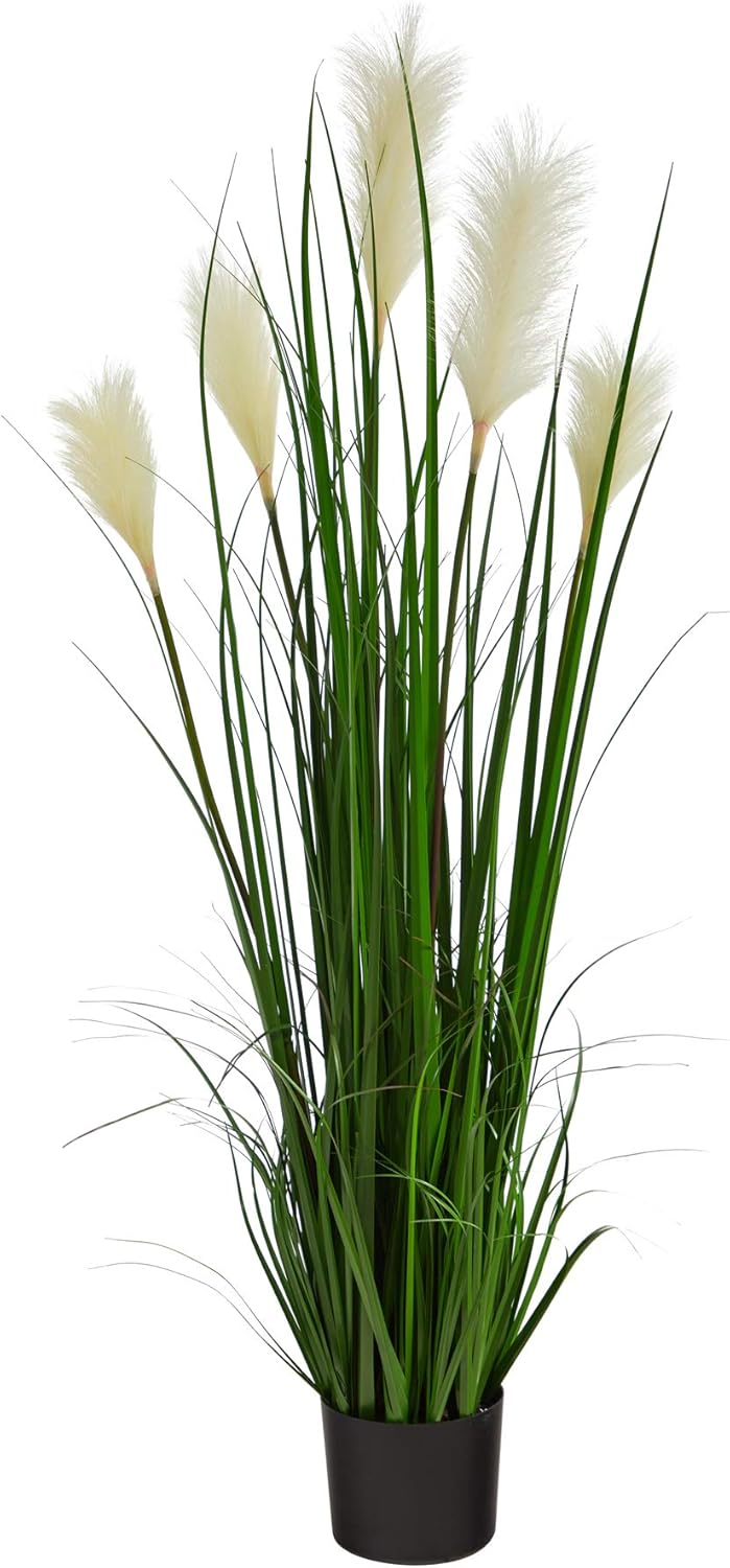 Nearly Natural 4ft Plume Grass Artificial Plant 1