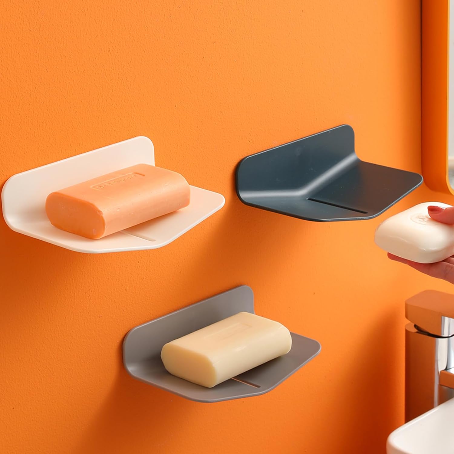 BECHOICEN Quick Drain Soap Holder for Shower and Kitchen 1