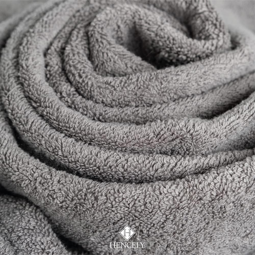Hencely 6-Piece Bath Towel Set - Gray 1